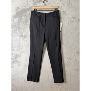 Tail Classic Fit Slightly Tapered Black Pants UPF 50 Stretch Golf Travel 8 New